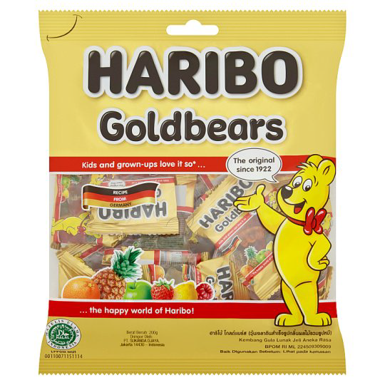 HARIBO GOLD BEARS PARTY PACK 200G