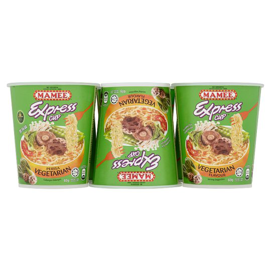 MAMEE EXPRESS CUP VEGETARIAN FLAVOUR INSTANT NOODLES 6 X 60G
