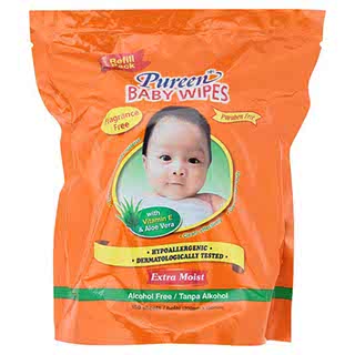 PUREEN BABY WIPES FRAG/F REFILL 150S