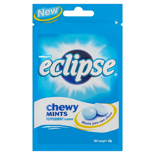 ECLIPSE CHEWY MINTS PEPPERMINT 45G