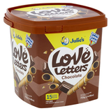 JULIES LOVE LETTER CHOCOLATE (TUB) 705G