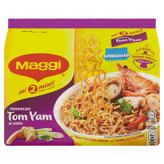 MAGGI 2 MINUTE TOM YAM INSTANT NOODLE 80G X 5S