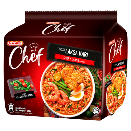 MAMEE CHEF CURRY LAKSA 4X95G