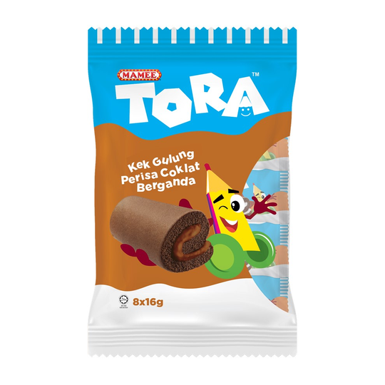 MAMEE TORA SWISS ROLL DOUBLE CHOCOLATE 8X16G