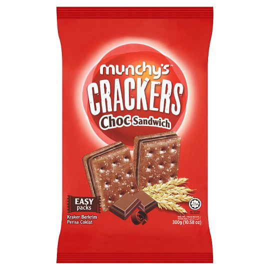 MUNCHYS CHOCOLATE SANDWICH CRACKERS 258G