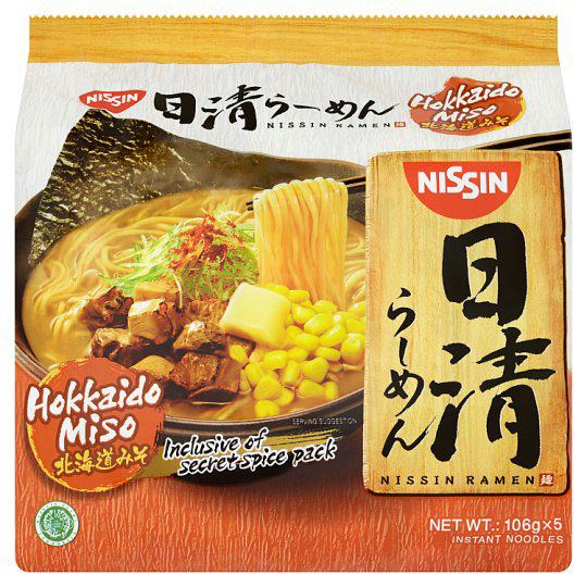 NISSIN RAMEN HOKKAIDO MISO 5X106G