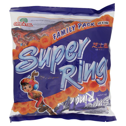 SUPER RING CHEESE FAMILY PACK 8X14G