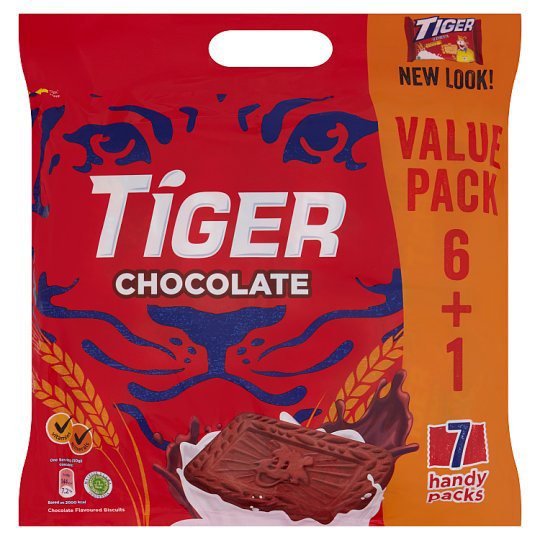 TIGER MULTIPACK CHOCOLATE BISCUITS 372.4G