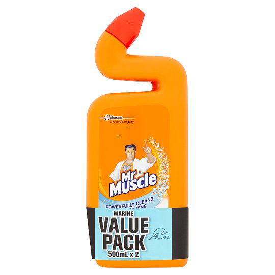 MR MUSCLE TOILETBOWL CLEANER MARINE 500ML X 2